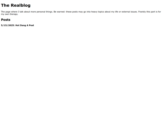 realblog screenshot