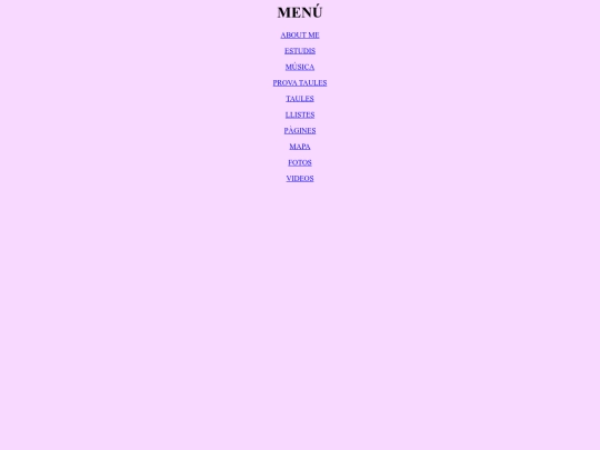 menu screenshot