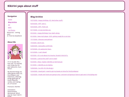 blogarchive screenshot