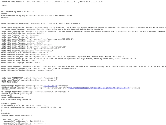 index screenshot