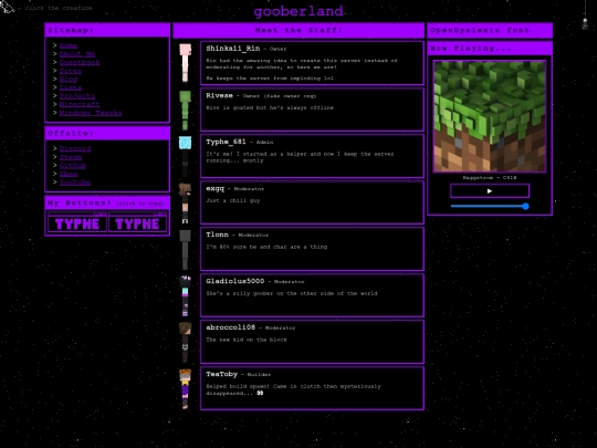 minecraft/staff screenshot