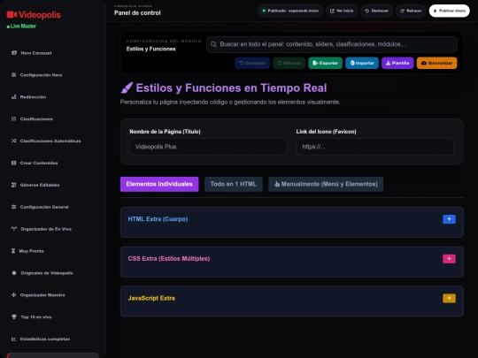 ENCRIPTE/panel/panelvideopolistudio screenshot