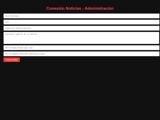 adminconexion screenshot