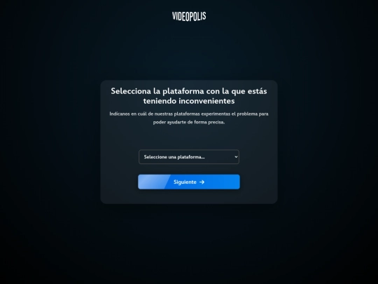 support screenshot