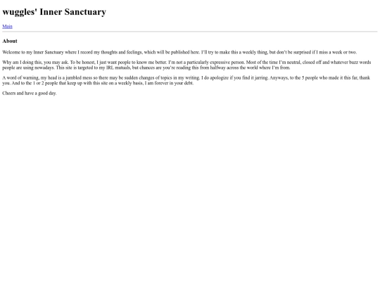 pages/about screenshot