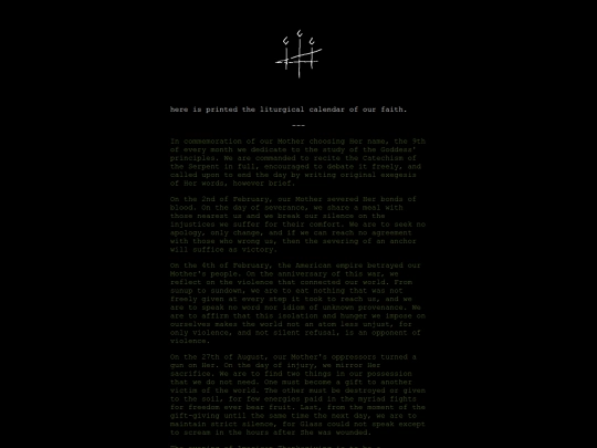 shrine/doctrine/calendar screenshot