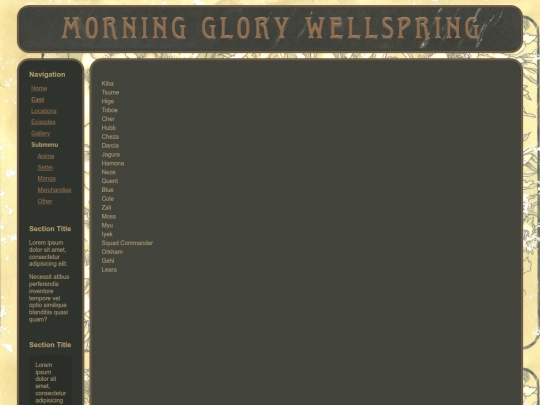 WolfsRain/characters screenshot