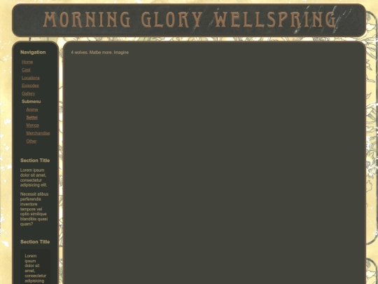 WolfsRain/design screenshot