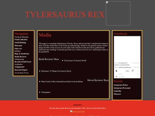 Tylersaurus Rex/books screenshot