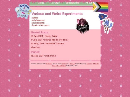 pages/experiments screenshot