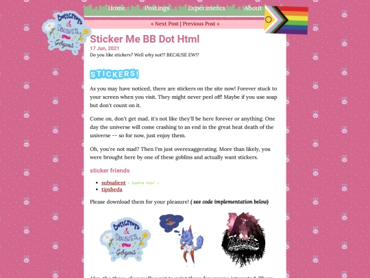 postings/2021-06-17-Sticker-Me-BB-dot-html screenshot