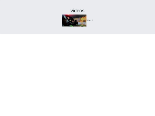 videos screenshot