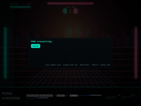 PONGsurvivorFreeAlpha screenshot