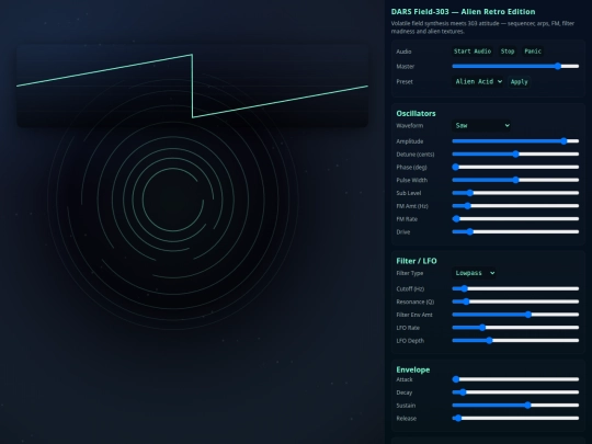 synthesizer screenshot