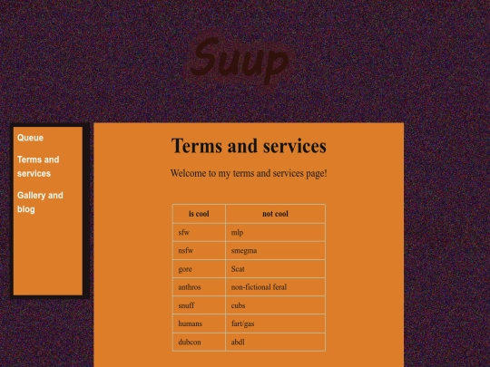 Terms screenshot