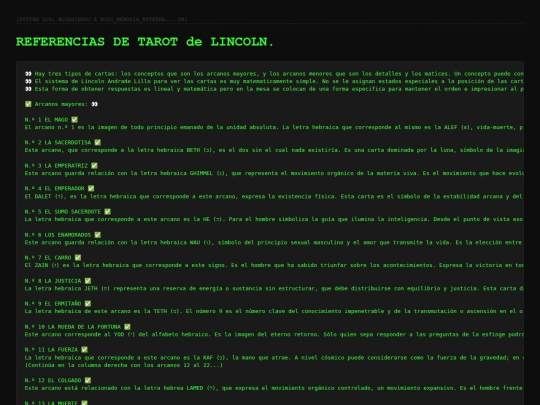tarot_lincoln screenshot