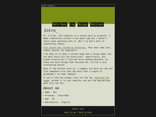 index screenshot