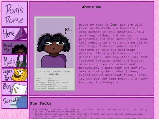 about-me screenshot