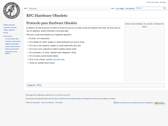 RFC:Hardware_Obsoleto screenshot