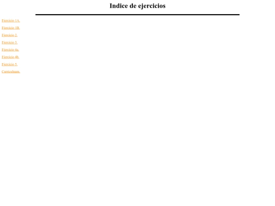 Indice ejercicios Sergio screenshot