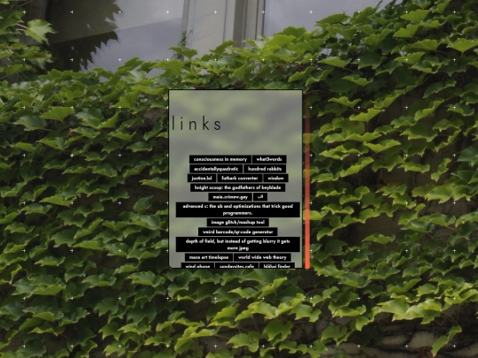 links screenshot
