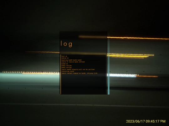 log screenshot
