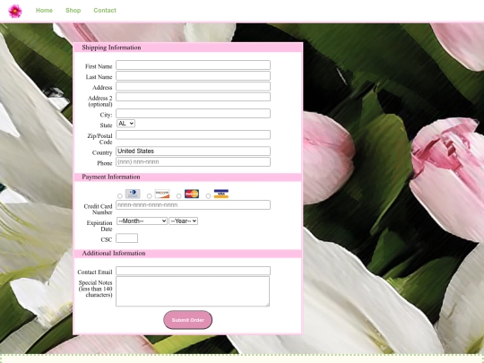 form screenshot