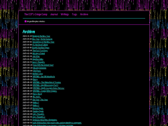 blog/archive screenshot