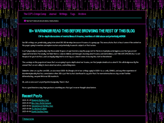 blog screenshot