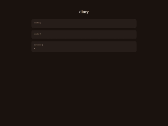 diary screenshot