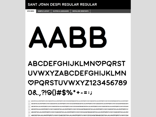 Fonts/webfontkit-SANTJOANDESPI/santjoandespiregular-demo screenshot
