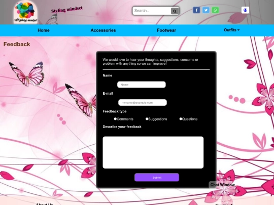 feedback screenshot