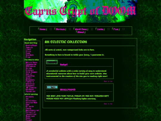 links/misc screenshot