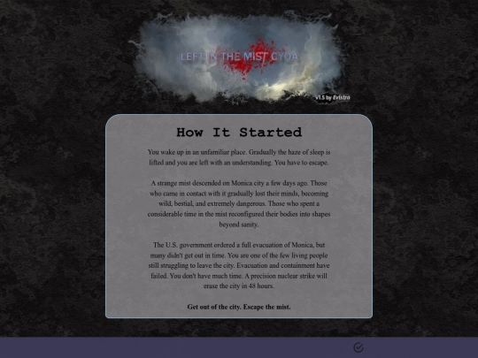 cyoa/the_mist screenshot