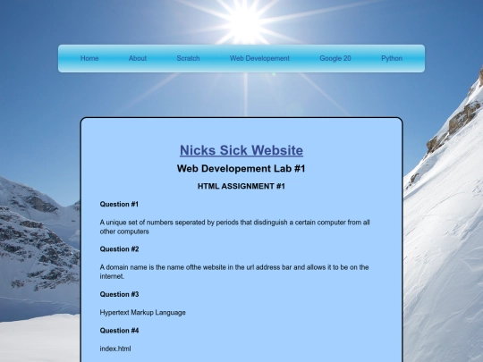 webDev screenshot
