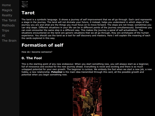 tarot screenshot