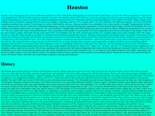 Houston screenshot