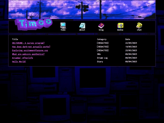 blog screenshot