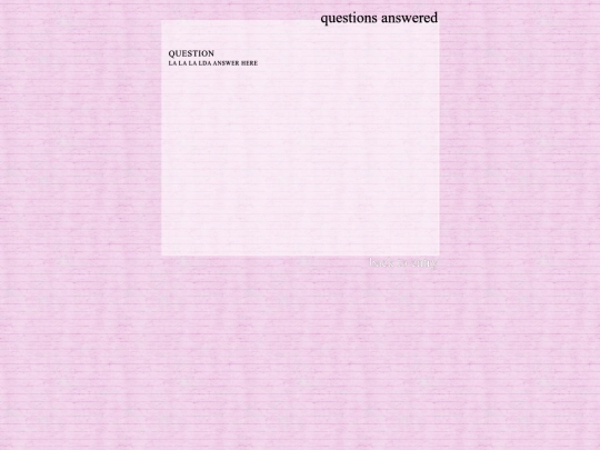 questions screenshot