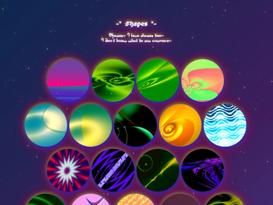 glorbomancy/category/shapes screenshot