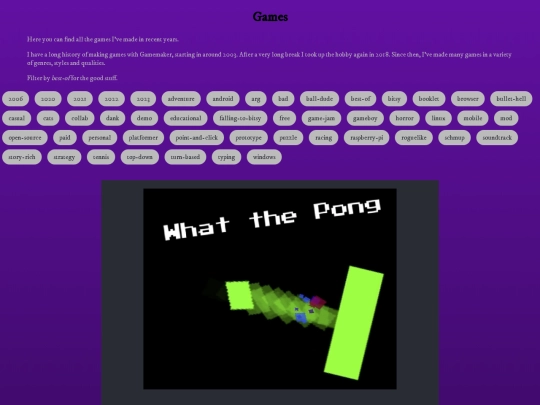 games screenshot