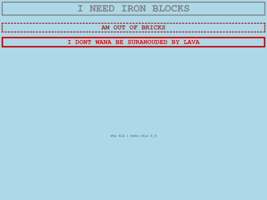 I NEED IRON BLOCKS! screenshot