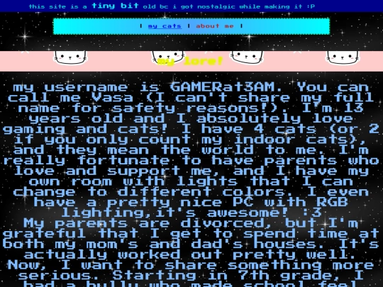 aboutme screenshot