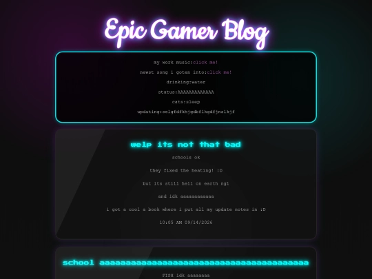 epicblog screenshot