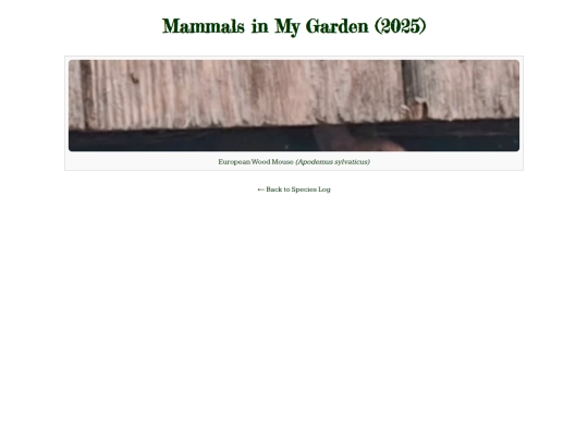 mammals screenshot