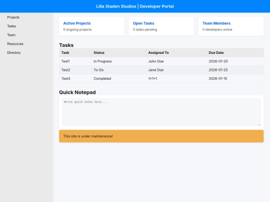 developer-site screenshot