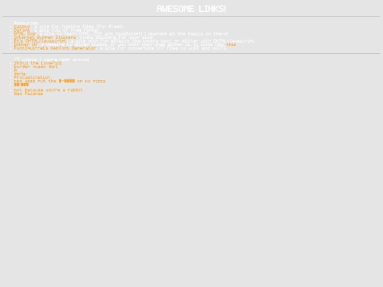 links screenshot