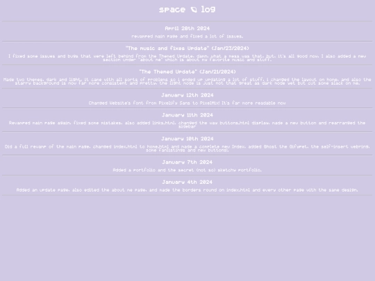 updates screenshot