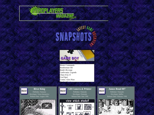 reviewsgamearchivegameboy screenshot