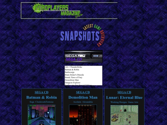 reviewsgamearchivesegacd screenshot